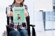 Free Smiley Woman In Wheelchair At Work With Copy Space Psd
