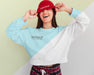Free Smiley Woman Wearing A Hoodie And A Blouse Mock-Up Psd