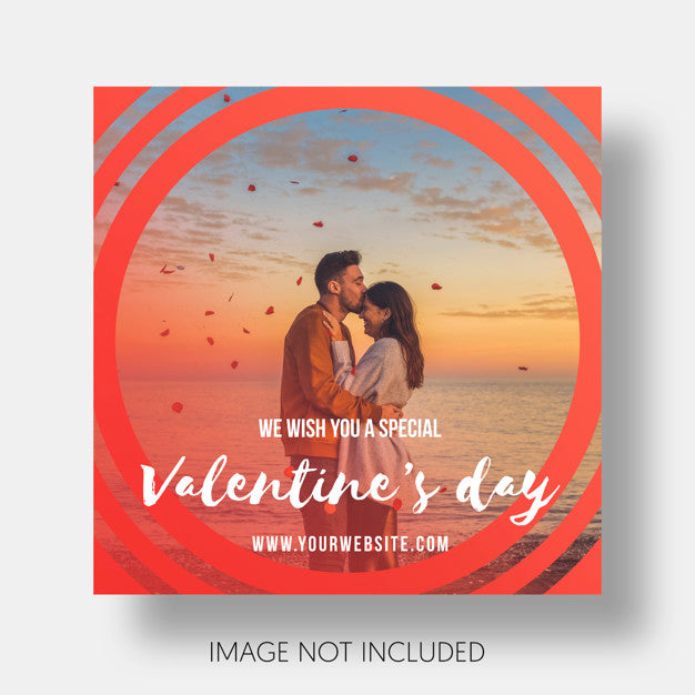 Free Social Template Happy Valentine'S Day Psd