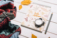 Free Spiral Notepad Mockup With Halloween Concept Psd