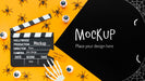 Free Spooky Halloween Concept Mock-Up Psd