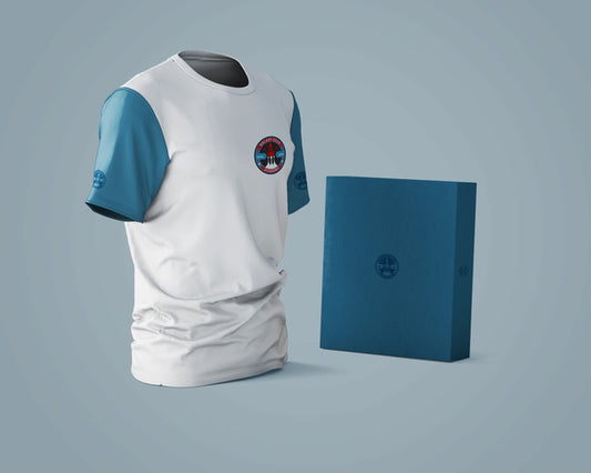Free Sports Shirt Mockup With Brand Logo Psd