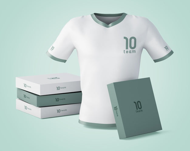 Free Sports Shirt Mockup With Brand Logo Psd