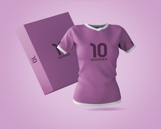 Free Sports Shirt Mockup With Brand Logo Psd
