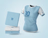 Free Sports Shirt Mockup With Brand Logo Psd