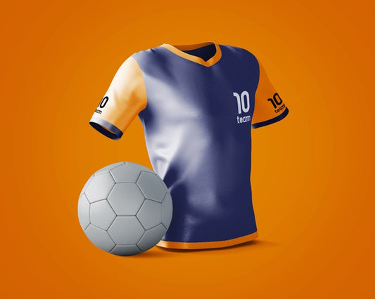 Free Sports Shirt Mockup With Brand Logo Psd