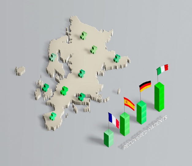 Free Spreading Of Coronavirus Map European Union Psd