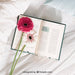 Free Spring Concept Mockup With Flowers In Book Psd