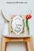 Free Spring Mockup With Frame And Vase Of Flowers Over Chair Psd