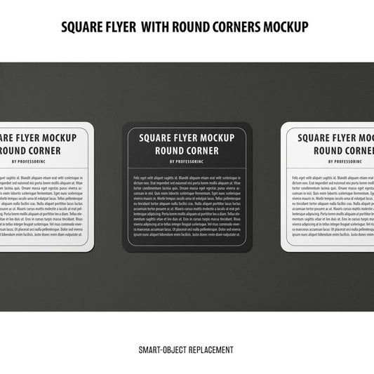 Free Sqaure Flyer Mockup Psd