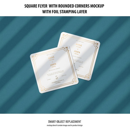 Free Sqaure Flyer Mockup Psd