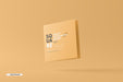 Free Square Bifold Invitation Card Mockup Psd