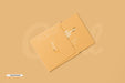 Free Square Bifold Invitation Card Mockup Psd