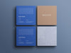 Free Square Business Card Mockup Psd