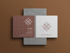 Free Square Business Card Mockup Psd