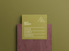 Free Square Business Card Mockup Psd