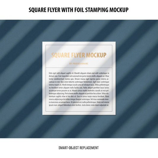 Free Square Flyer Mockup Psd