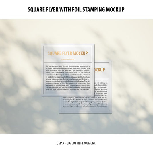 Free Square Flyer Mockup Psd
