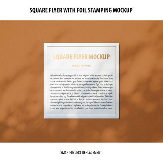 Free Square Flyer Mockup Psd