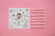 Free Square Paper Mockup With Cotton Buds Psd