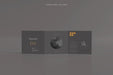 Free Square Tri Fold Brochure Mockup Psd