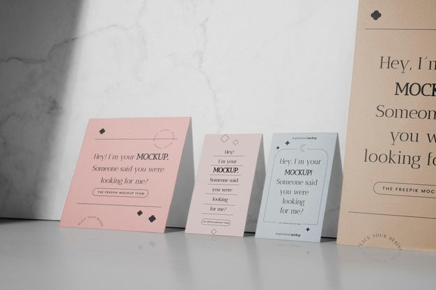 Free Stand-Up Stationery Mock-Up Paper Psd