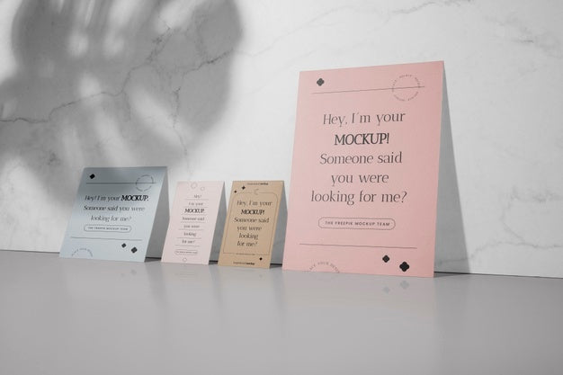 Free Stand-Up Stationery Mock-Up Paper Psd