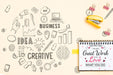 Free Stapler And Notebook Idea Concept Psd
