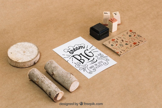 Free Stationery Cardboard Concept Psd