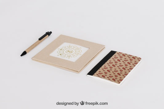 Free Stationery Cardboard Concept Psd