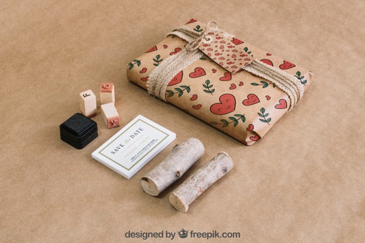 Free Stationery Cardboard Concept Psd