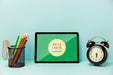 Free Stationery Minimal Tablet With Mock-Up Psd