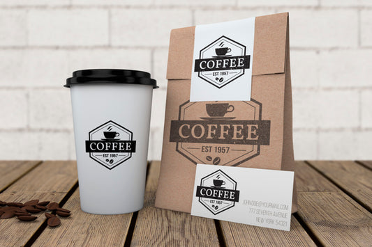 Free Stationery Mockup For Coffee Shop Psd
