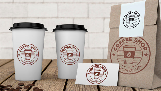Free Stationery Mockup For Coffee Shop Psd