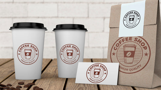 Free Stationery Mockup For Coffee Shop Psd