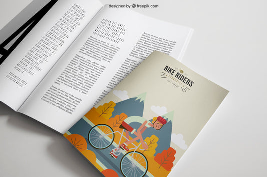 Free Stationery Mockup With Open Bool Psd