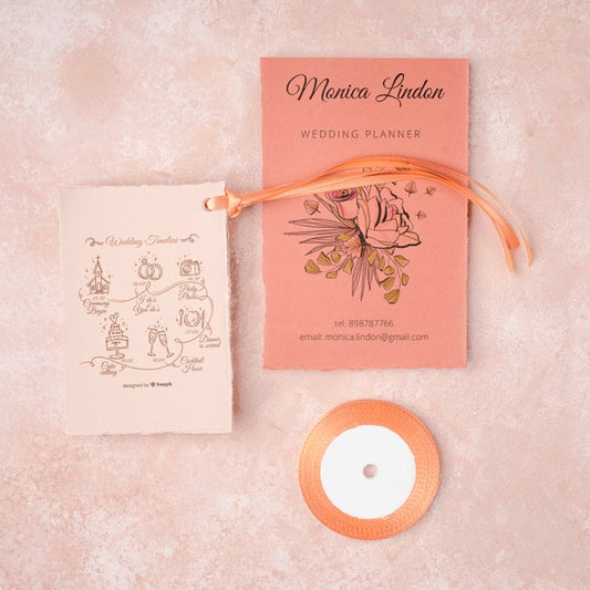 Free Stationery Wedding Invitation Concept Psd