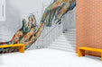 Free Street Wall Mockup, Perspective View Psd