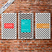 Free Striped Posters Mockup Psd