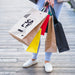Free Stylish Woman With Shopping Bags Mockup Psd