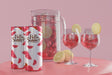 Free Summer Drinks On Table With Pink Background Psd