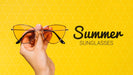 Free Summer Fashion Sunglasses Held In Hand Psd