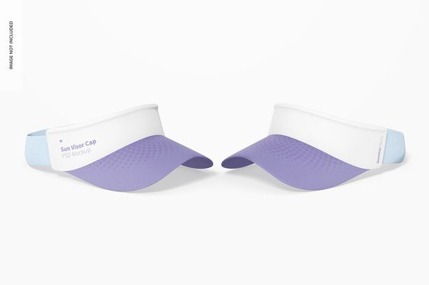 Free Sun Visor Caps Mockup Psd