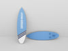 Free Surfboard Mockup Set On White Background Psd