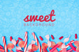 Free Sweet Background With Sugar Candy Sticks Psd