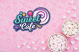 Free Sweet Cafe And Bowls With Sugar Hearts Psd