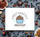 Free Sweet Candies Composition With Mock-Up Psd