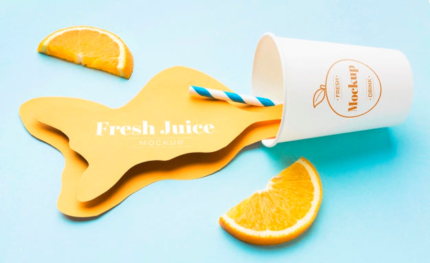 Free Sweet Drink Juice Concept Mock-Up Psd