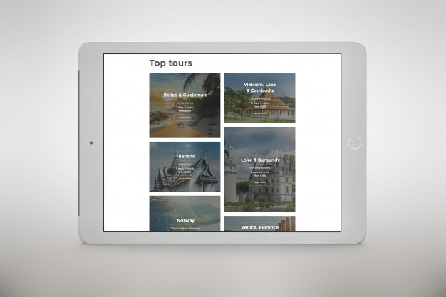 Free Tablet Mock Up Front View Psd