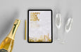 Free Tablet Mock-Up With New Year Concept Psd